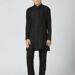 YK Boys Striped Regular Kurta with Pyjamas-58