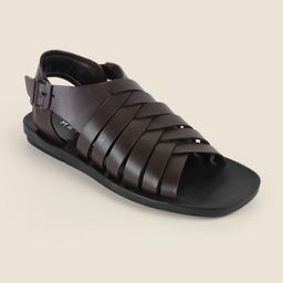 Metro Men Leather Fisherman Sandals-picture-39