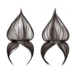 RITZKART Clip In Straight Scalp Topper Hair Extension- Dark Brown- 10 Inch-49