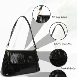 SPOTIC Oversized Structured Sling Bag with Fringed image 5