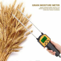 acu-check Digital Grain Moisture Meter Handheld Moisture Meter for Corn Wheat Rice Bean AR991 Smart Digital Grain Moisture Meter Hygrometer with Measuring Probe All-in-One Digital Moisture Measurer image 4