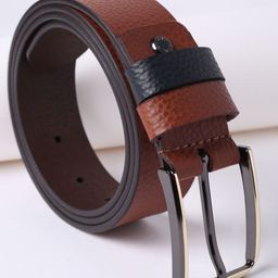 Peter England Men Textured Leather Belt-picture-37