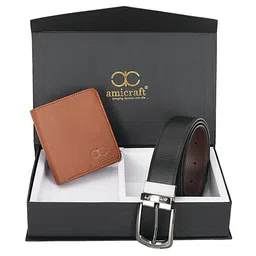 amicraft Men Accessory Gift Set of Wallet and Belt-image-11