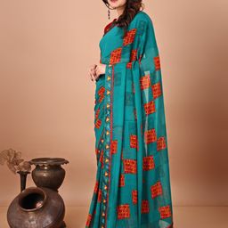DIVASTRI Poly Georgette Designer Saree image 4