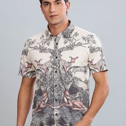 BULLMER Men Standard Opaque Printed Casual Shirt-image-34
