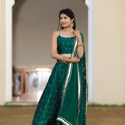 Indi INSIDE Embellished Ready to Wear Lehenga & Unstitched Blouse With Dupatta-49