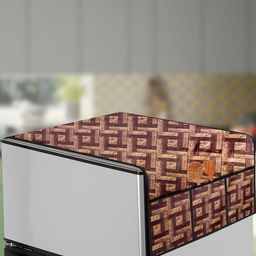 The Furnishing Tree Coffee Brown Plastic Refrigerator Cover-image-91