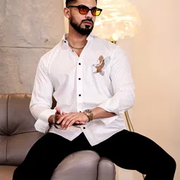 Foomer Men Standard Opaque Casual Shirt-image-73