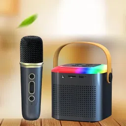 GUGGU Bluetooth Speaker Support FM/AUX/USB With Karaoke Mic and High Quality SoundE352 10 W Bluetooth Laptop/Desktop Speaker-picture-5
