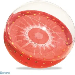 Strawberry Sea Ball - Strawberry Beach Ball - (46 cm) - By Bestway 31042 Swim Floatation Belt-image-33