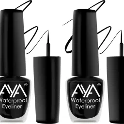 24 Hrs Long Lasting & Waterproof Eyeliner, Set of 2, (Black and Black) 10 ml-22