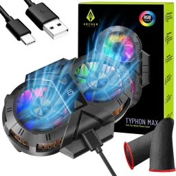Archer Tech Typhon Max Dual Fan Phone Cooler for Instant Cooling Gaming Accessory Kit-image-61