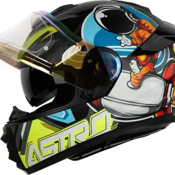 IGN-8 Astronaut ISI/DOT Certified Full Face Graphic Helmet with Inner Sun Shield Motorbike Helmet-image-49