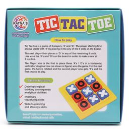 Ratnas Tic Tac Toe Game Set - Brown image 2