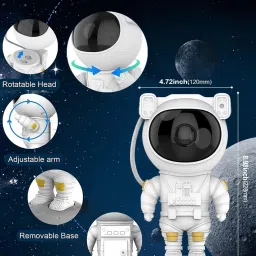 vacotta Astronaut Projector 360° Adjustable Galaxy Projector Light with Remote Control Night Lamp image 5