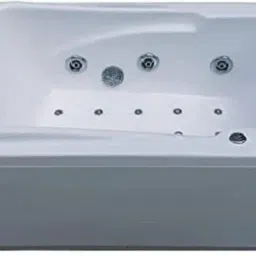 Bonn 4.5 Feet Jacuzzi Massage With Bubble Bath - White Free-standing Bathtub-image-67