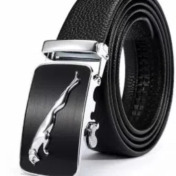 Men Formal Black Artificial Leather Belt-image-90