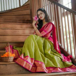 Solid Semi Stitched Lehenga Choli-image-13