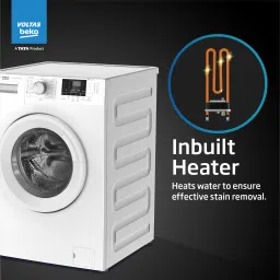 voltas beko by a tata product 6 kg Fully Automatic Front Load with In-built Heater White image 3