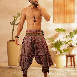 Printed Cotton Men Harem Pants-image-67