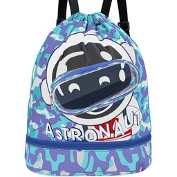 Gustave Men Printed Backpack with Shoe Pocket-22