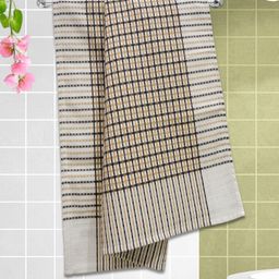 Athom Living Brown & White 1 Printed Cotton 210 GSM Bath Towel-image-14