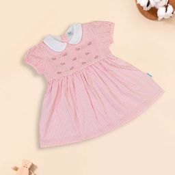 MeeMee Girl Embroidered Peter Pan Collar Puff Sleeve Fit & Flare Dress-image-91