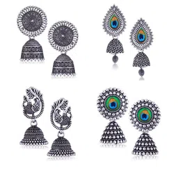 DIVASTRI Silver-Plated Alloy Earrings-28