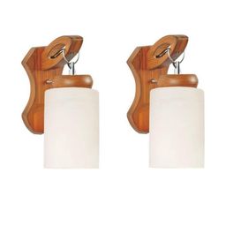 Somil Premium Designer Glass Wall / Night Lamp Elegant & Stylish Dcor Accent for Modern Interiors, color- White, Size:- 18 X 22 X 29.5 CM-image-66