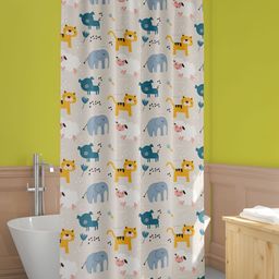 ArtzFolio Single Piece Waterproof Polyester Shower Curtain-image-72