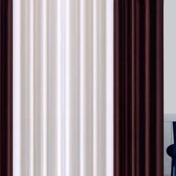 BELLA TRUE White & Brown 4 Pieces Door Curtains-image-94