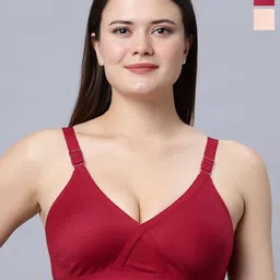 In Care Solid Full Coverage Non Padded T-shirt Cotton Bra-image-15