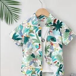 SHREE VANKIYA HANUMANJI FASHION Boys Tree Printed Casual Shirt-picture-28