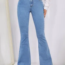 GRX Women Bootcut High-Rise Highly Distressed Stretchable Jeans-image-40