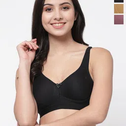College Girl Solid Full Coverage Lightly Padded Bra-image-35