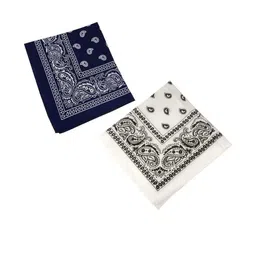 Navkar Crafts Pack Of 2 Unisex Paisley Cotton Bandanas-picture-7