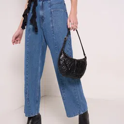SF JEANS by Pantaloons Women Straight Fit High-Rise Low Distress Jeans-image-48