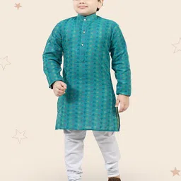 Kidotsav Boys Printed Regular Kurta with Pyjamas-46