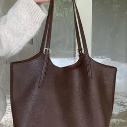 CORSICA Women Brown Solid PU Leather Casual Tote Bag-picture-35