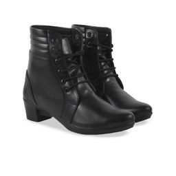 Shoetopia Girls Heeled Lace-Up Boots-image-93