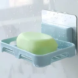 upkaranwale Blue Solid Plastic Soap Dish-22
