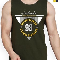 WOOSTRO 2-Pcs Printed Cotton Innerwear Vests RS26 CMB (MORE NAVY) (98 OLIVE)-image-25