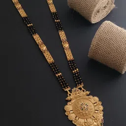 V.K.PAYAL.JEWELLERY Gold-Plated Artificial Beaded Mangalsutra-picture-14