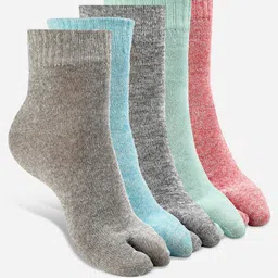 Texlon Women Pack of 5 Ankle-Length Socks-15