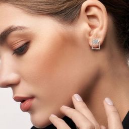 EmoriTimeless Square Lab Grown Diamond Earrings-image-78