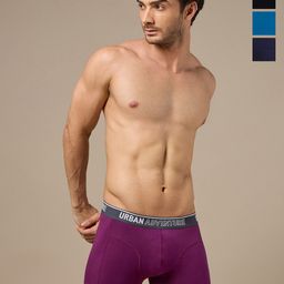 URBAN ADVENTURE Pack of 4 Anti-Bacterial Short Trunks 4P-UAM-007(BLK-NVY-LAG-WINE)-picture-10