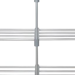 Decent Hut Dark Grey 6 Shelves Metal Foldable Shoe Rack-21