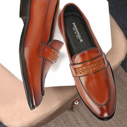 Provogue Men Leather Formal Loafers-image-37