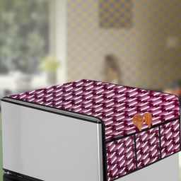 The Furnishing Tree Violet Plastic Refrigerator Cover-image-58