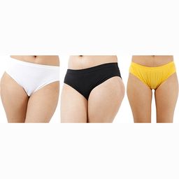Diving Deep Women Plus Size Pack of 3 Cotton Hipster Briefs-image-108